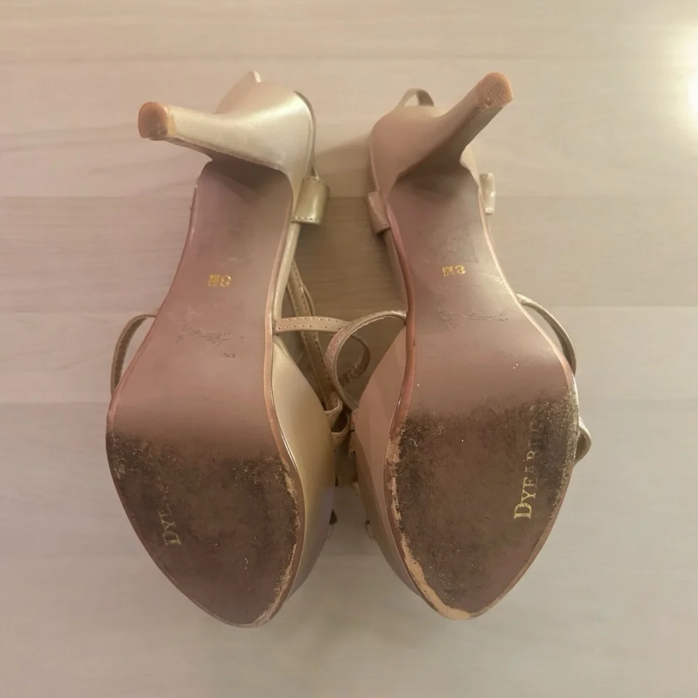 Dyeables Nude High Heels - Womens Size 8M - Nude - 5” - Taupe